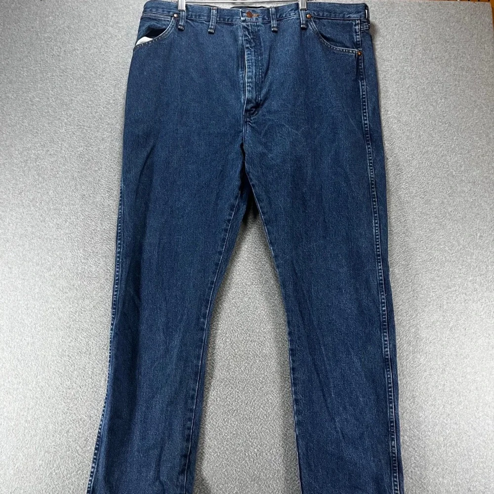 Wrangler Jeans Five Star Premium Denim Mens 42x30 Blue Western Cowboy Casual